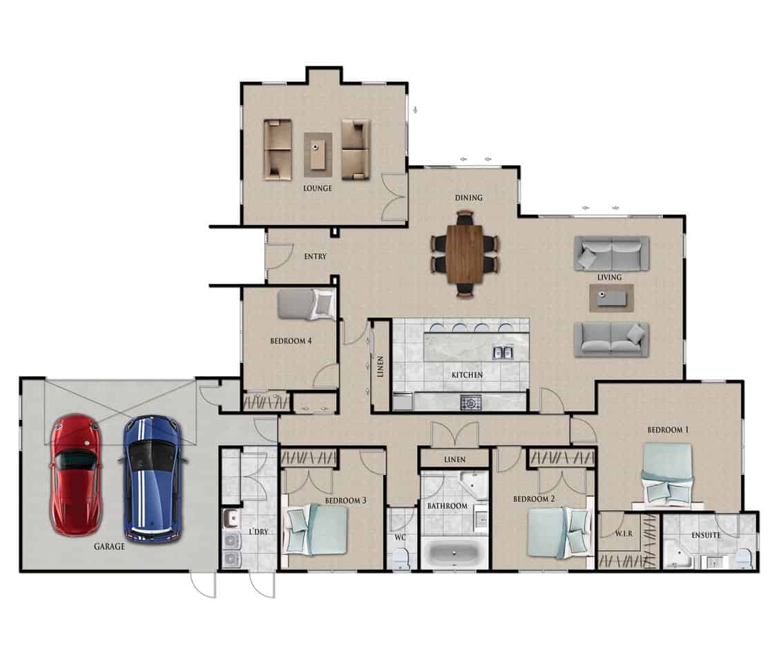 Fowler Homes Home Builder New Zealand - Favourites Plans Range - Fairton