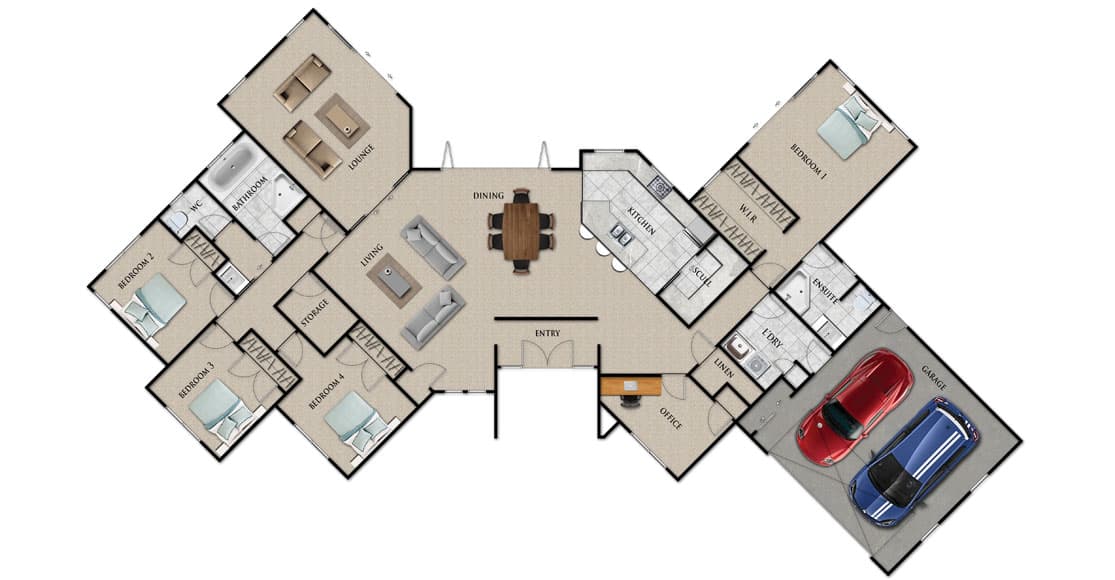 Fowler Homes Home Builder New Zealand - Favourites Plans Range - Fitzroy