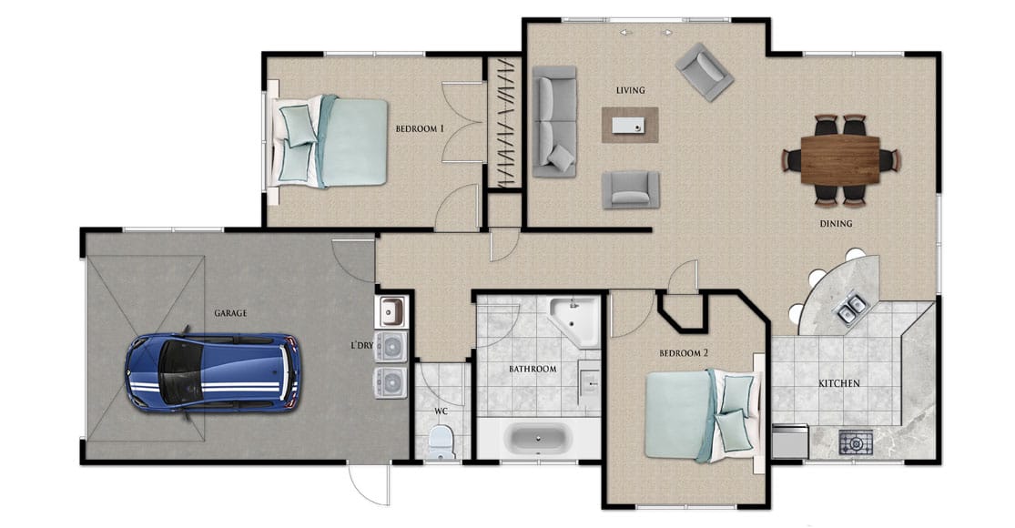 Fowler Homes Home Builder New Zealand - Favourites Plans Range - Frankton
