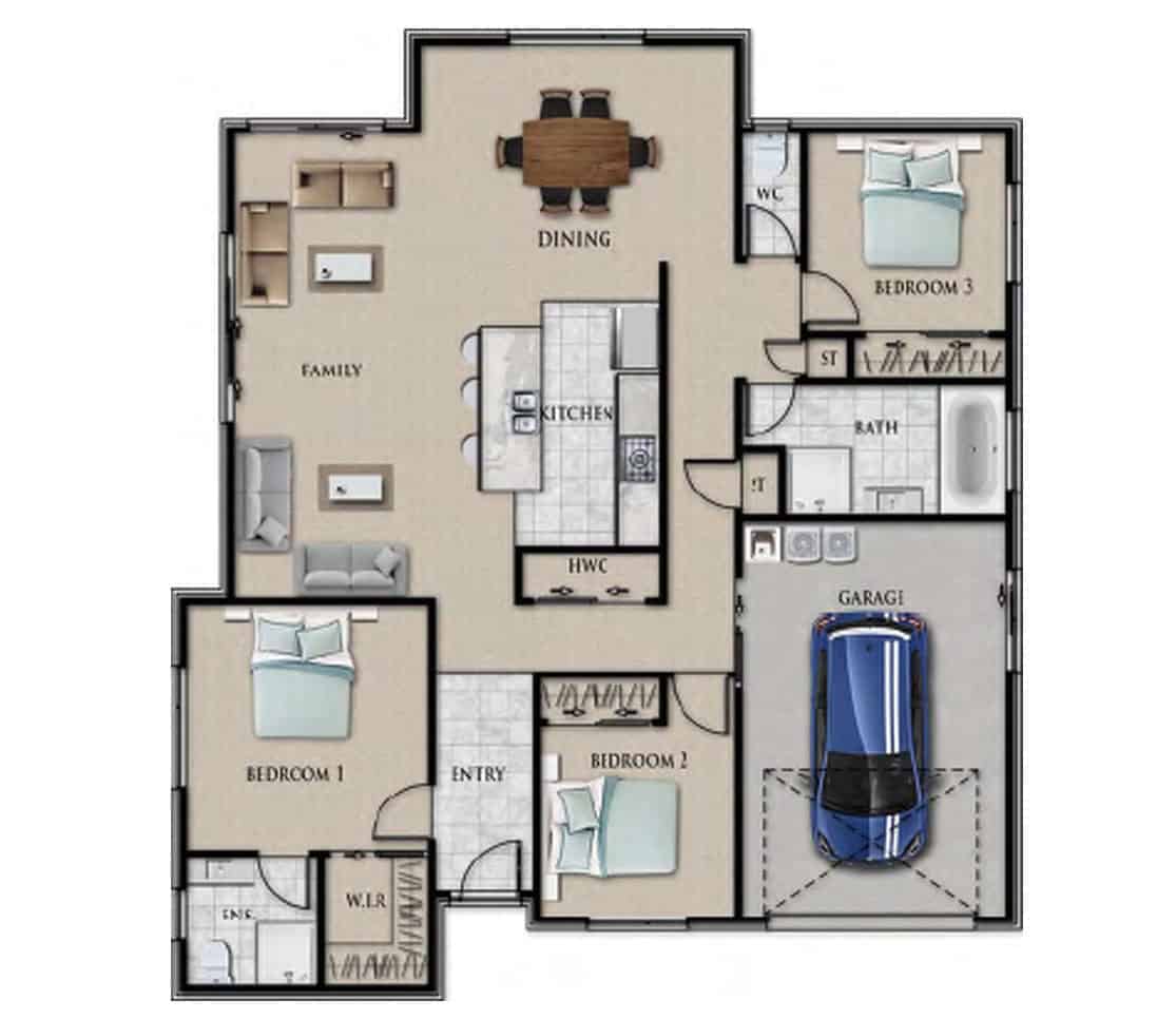 Fowler Homes Home Builder New Zealand - Favourites Plans Range - Huawai