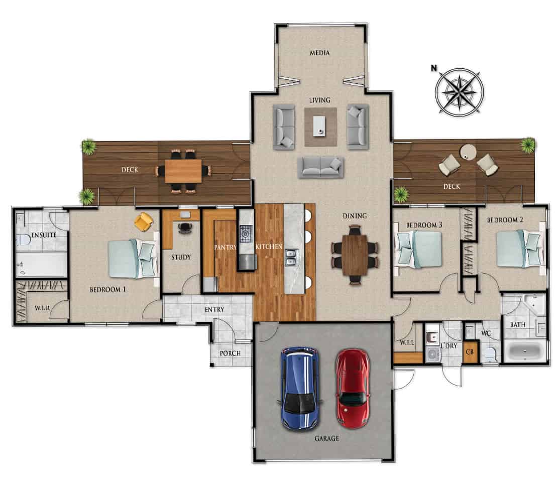 Fowler Homes Home Builder New Zealand - Favourites Plans Range - Caversham