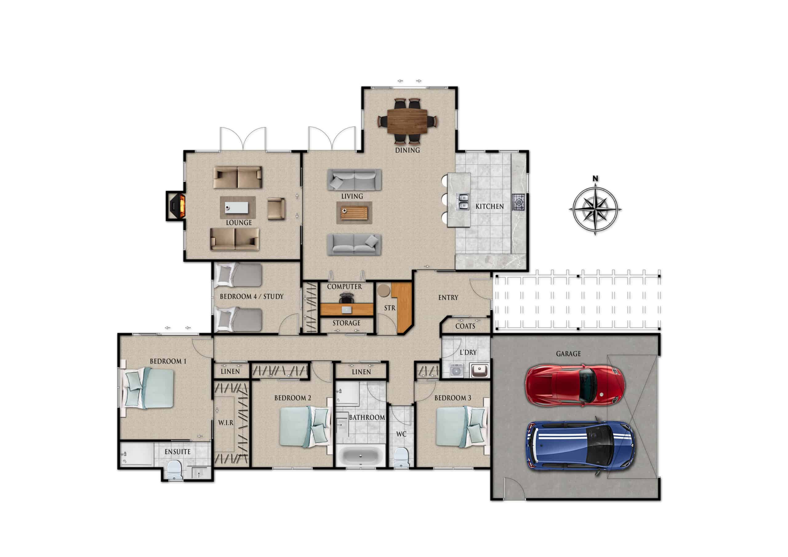 Richmond Floor Plan, Fowler Homes