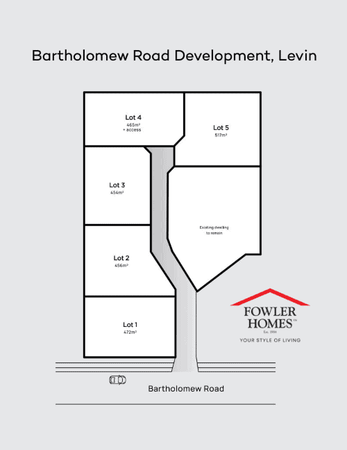levei bartholomew road development map fowler homes manawatu