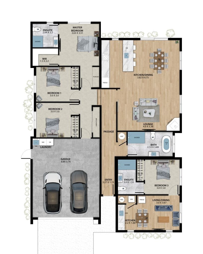 turnkey package lot 7242 floor plan fowler homes queenstown 01