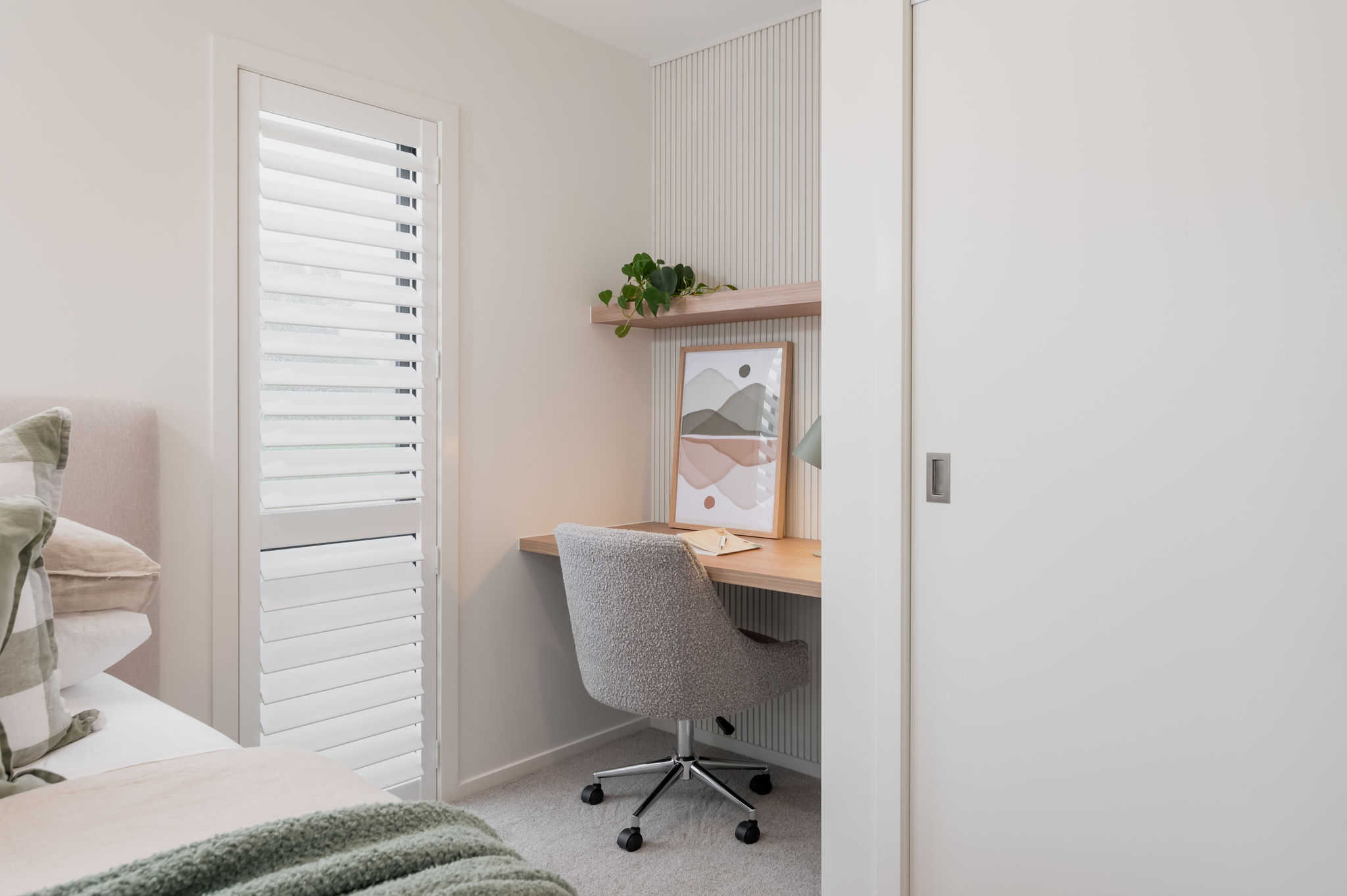 bedroom desk fowler homes waikato show home image 28