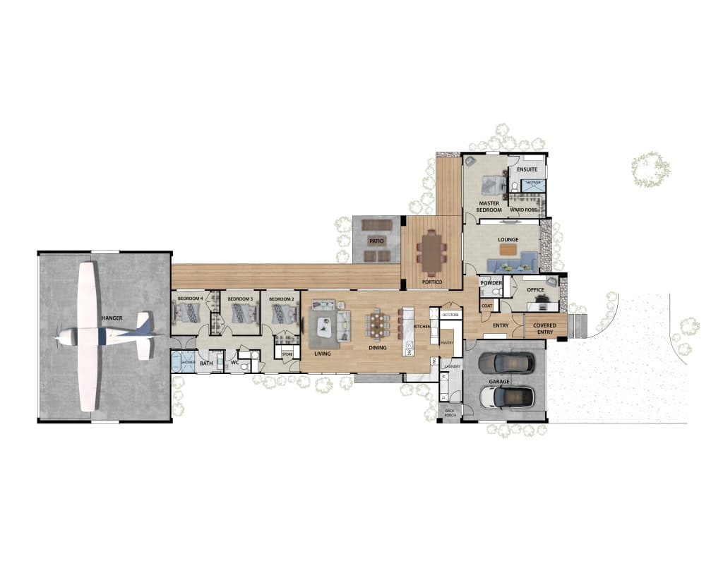 fowler homes lot 118, te kowhai airfield floor plan 1024w