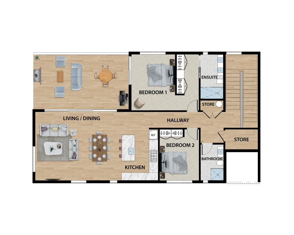 fowler homes lot 156 te kowhai airfield apartment a second floor plan 03 1024px w