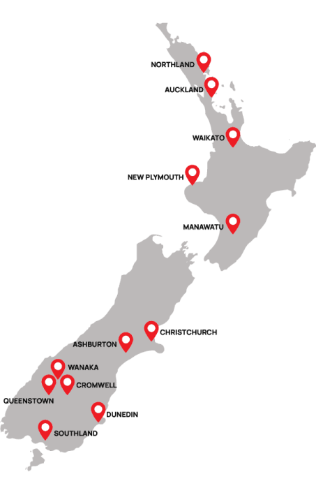 Fowler Homes NZ Map