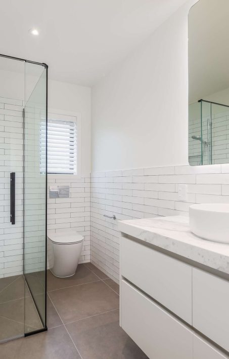 White Bathroom Fowler Homes Auckland