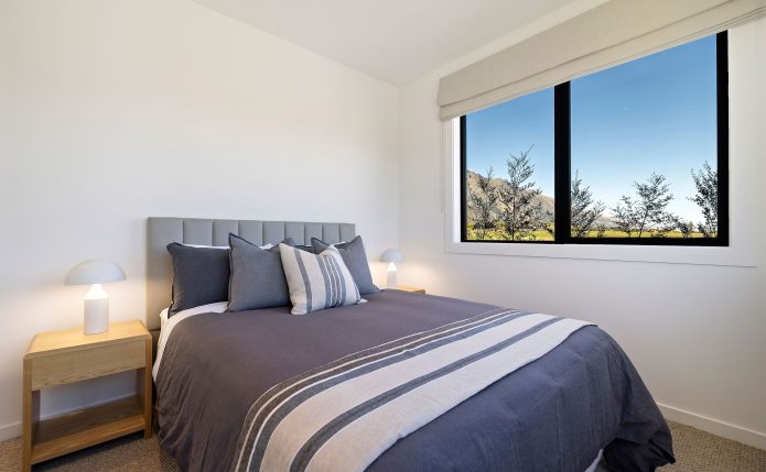 bedroom jack's point show home fowler homes queentown 37