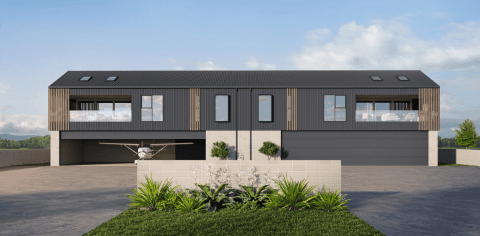 fowler homes hangar apartments te kowhai airpark front